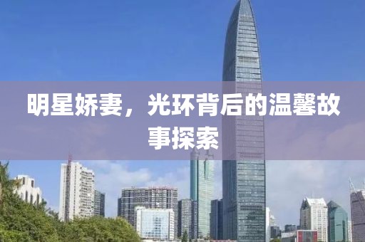 明星娇妻，光环背后的温馨故事探索