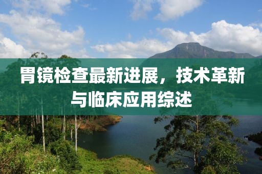胃镜检查最新进展，技术革新与临床应用综述