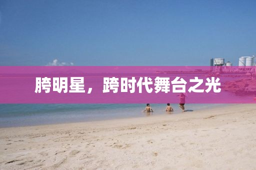 胯明星，跨时代舞台之光