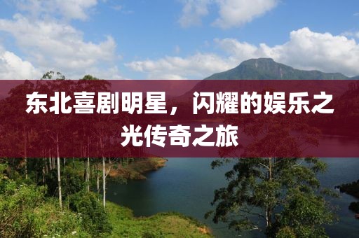 东北喜剧明星，闪耀的娱乐之光传奇之旅