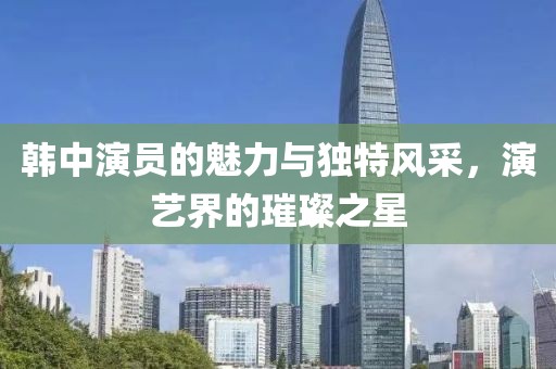 韩中演员的魅力与独特风采，演艺界的璀璨之星