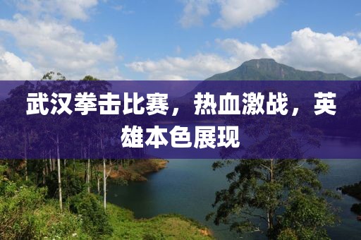 武汉拳击比赛，热血激战，英雄本色展现