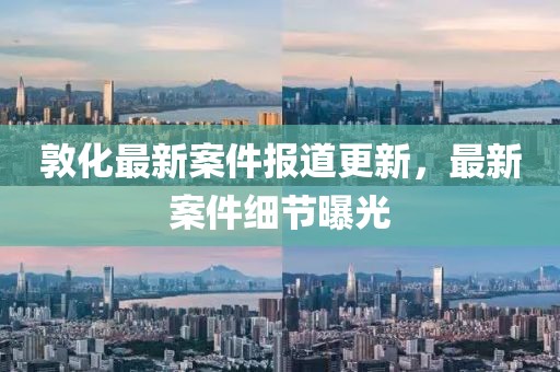 敦化最新案件报道更新，最新案件细节曝光