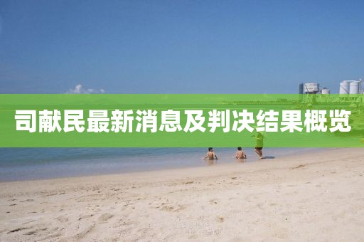 司献民最新消息及判决结果概览