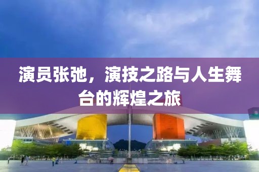 演员张弛，演技之路与人生舞台的辉煌之旅