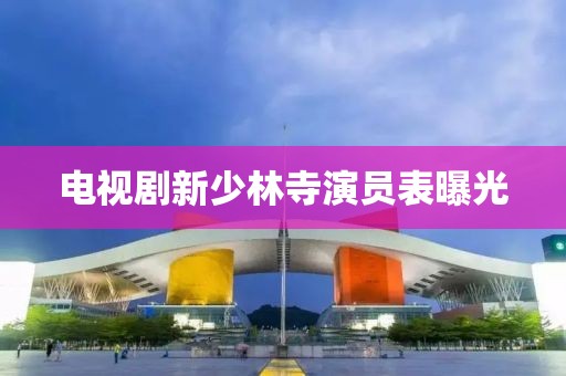 电视剧新少林寺演员表曝光