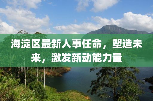 海淀区最新人事任命，塑造未来，激发新动能力量