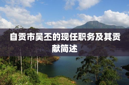 自贡市吴丕的现任职务及其贡献简述