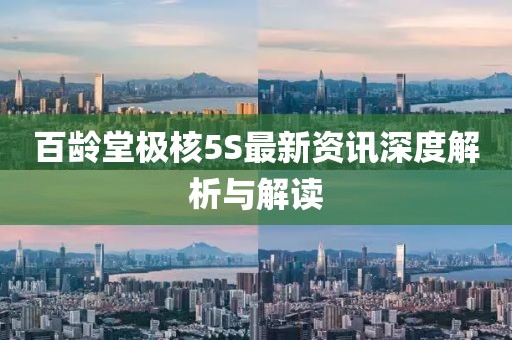 百龄堂极核5S最新资讯深度解析与解读