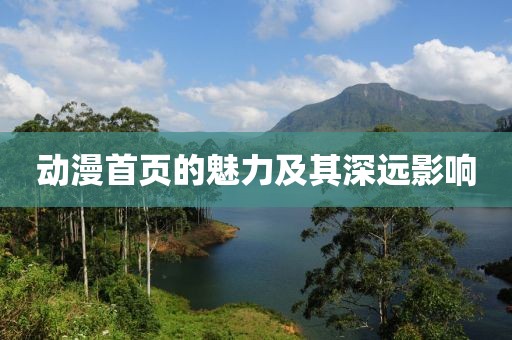 动漫首页的魅力及其深远影响