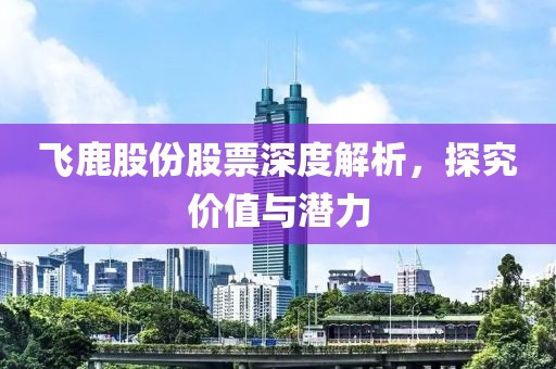飞鹿股份股票深度解析，探究价值与潜力