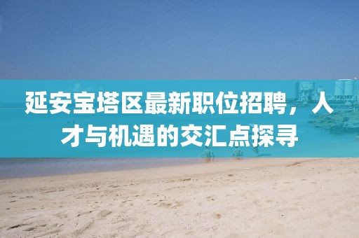 延安宝塔区最新职位招聘，人才与机遇的交汇点探寻