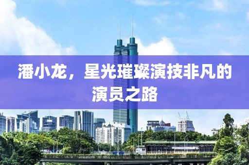潘小龙，星光璀璨演技非凡的演员之路