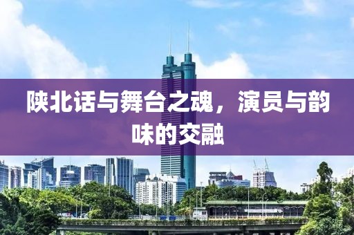 陕北话与舞台之魂，演员与韵味的交融
