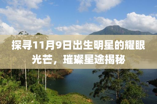 探寻11月9日出生明星的耀眼光芒，璀璨星途揭秘