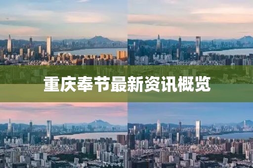 重庆奉节最新资讯概览