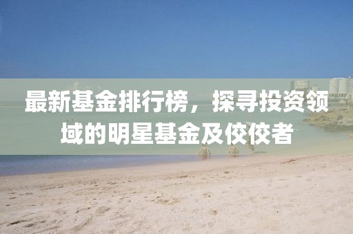 最新基金排行榜，探寻投资领域的明星基金及佼佼者