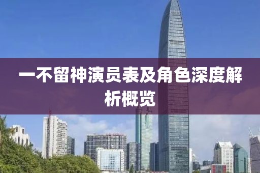 一不留神演员表及角色深度解析概览