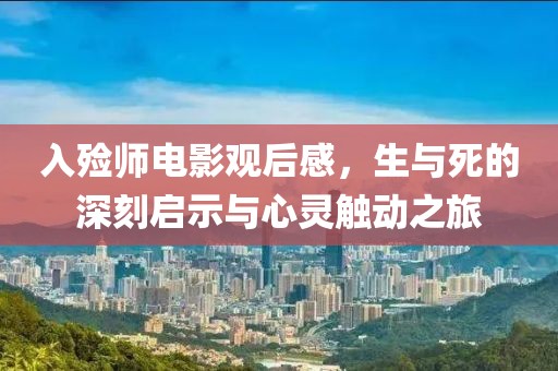 入殓师电影观后感，生与死的深刻启示与心灵触动之旅