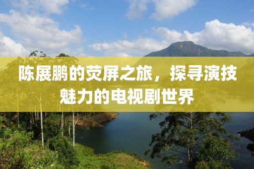 陈展鹏的荧屏之旅，探寻演技魅力的电视剧世界