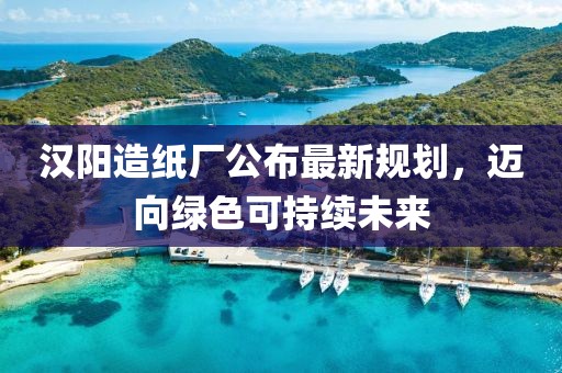 汉阳造纸厂公布最新规划，迈向绿色可持续未来