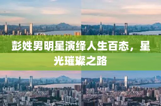 彭姓男明星演绎人生百态，星光璀璨之路