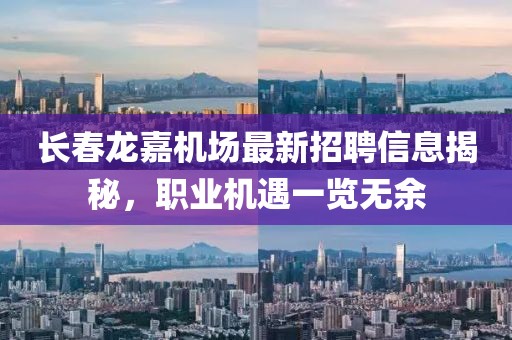 长春龙嘉机场最新招聘信息揭秘，职业机遇一览无余