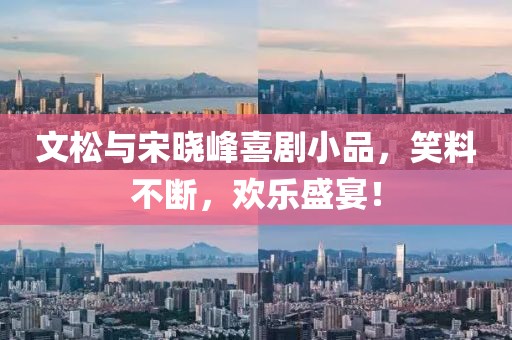 文松与宋晓峰喜剧小品，笑料不断，欢乐盛宴！