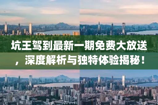 坑王驾到最新一期免费大放送，深度解析与独特体验揭秘！