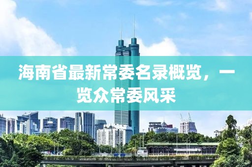 海南省最新常委名录概览，一览众常委风采