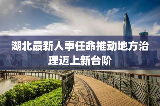 湖北最新人事任命推动地方治理迈上新台阶