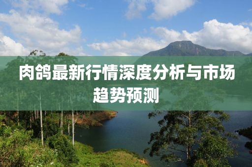 肉鸽最新行情深度分析与市场趋势预测