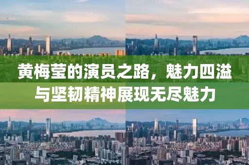 黄梅莹的演员之路，魅力四溢与坚韧精神展现无尽魅力