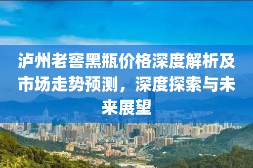 泸州老窖黑瓶价格深度解析及市场走势预测，深度探索与未来展望