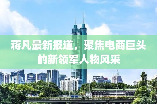 蒋凡最新报道，聚焦电商巨头的新领军人物风采