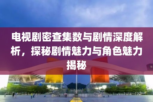 电视剧密查集数与剧情深度解析，探秘剧情魅力与角色魅力揭秘