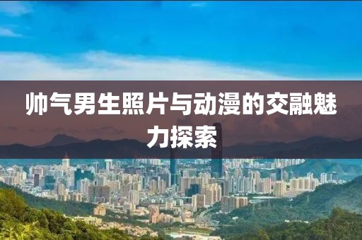 帅气男生照片与动漫的交融魅力探索