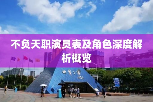 不负天职演员表及角色深度解析概览