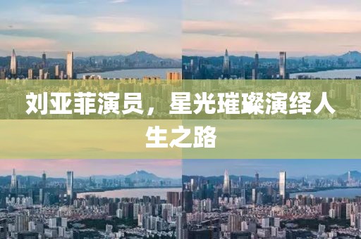 刘亚菲演员，星光璀璨演绎人生之路