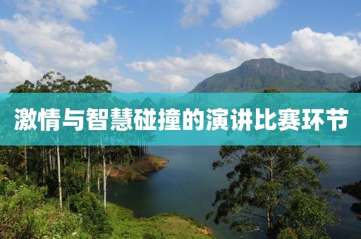 激情与智慧碰撞的演讲比赛环节
