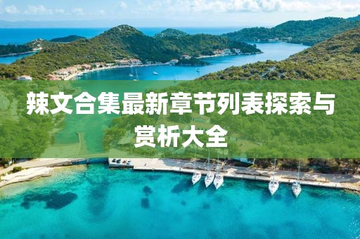辣文合集最新章节列表探索与赏析大全