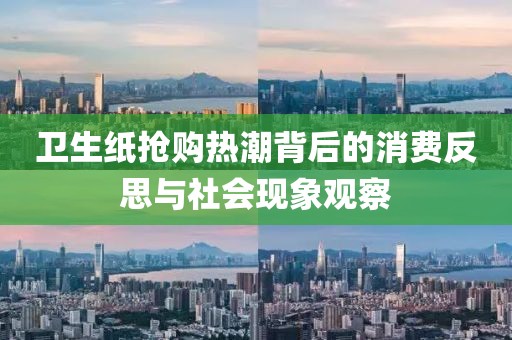 卫生纸抢购热潮背后的消费反思与社会现象观察