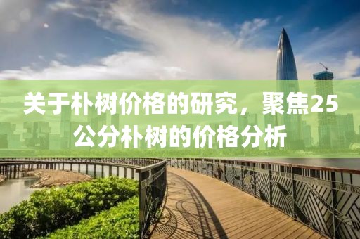 关于朴树价格的研究，聚焦25公分朴树的价格分析