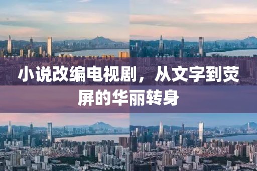 小说改编电视剧，从文字到荧屏的华丽转身