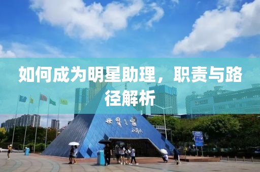 如何成为明星助理，职责与路径解析