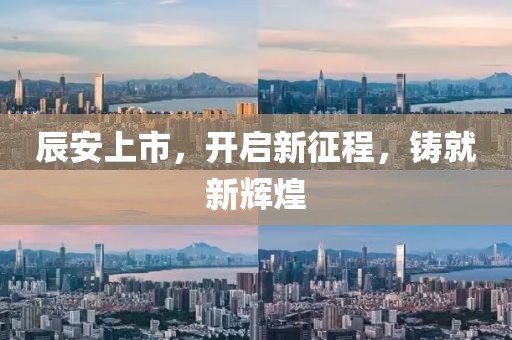 辰安上市，开启新征程，铸就新辉煌