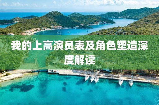 我的上高演员表及角色塑造深度解读