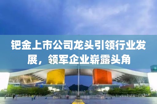 钯金上市公司龙头引领行业发展，领军企业崭露头角