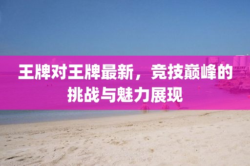 王牌对王牌最新，竞技巅峰的挑战与魅力展现