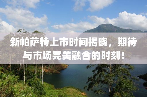 新帕萨特上市时间揭晓，期待与市场完美融合的时刻！